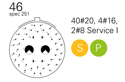 Souriau 8STA624-46PN-251