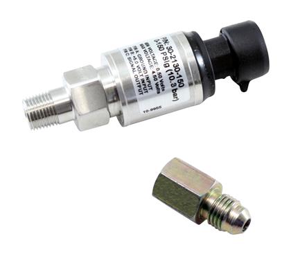 AEM 150 psi stainless pressure sensor (psig gauge, fuel / oil / fluid)