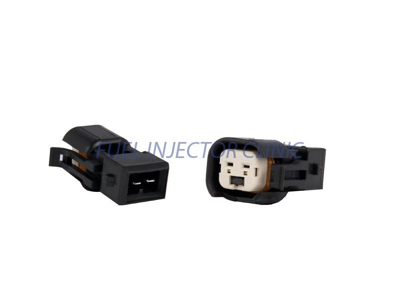 FIC   Set of 4 US Car/EV6 (female) to Jetronic/EV1 Adapter (male) injector plug adapters