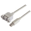 Race Spec USB Bulkhead Cable Type B Female to Type B Male