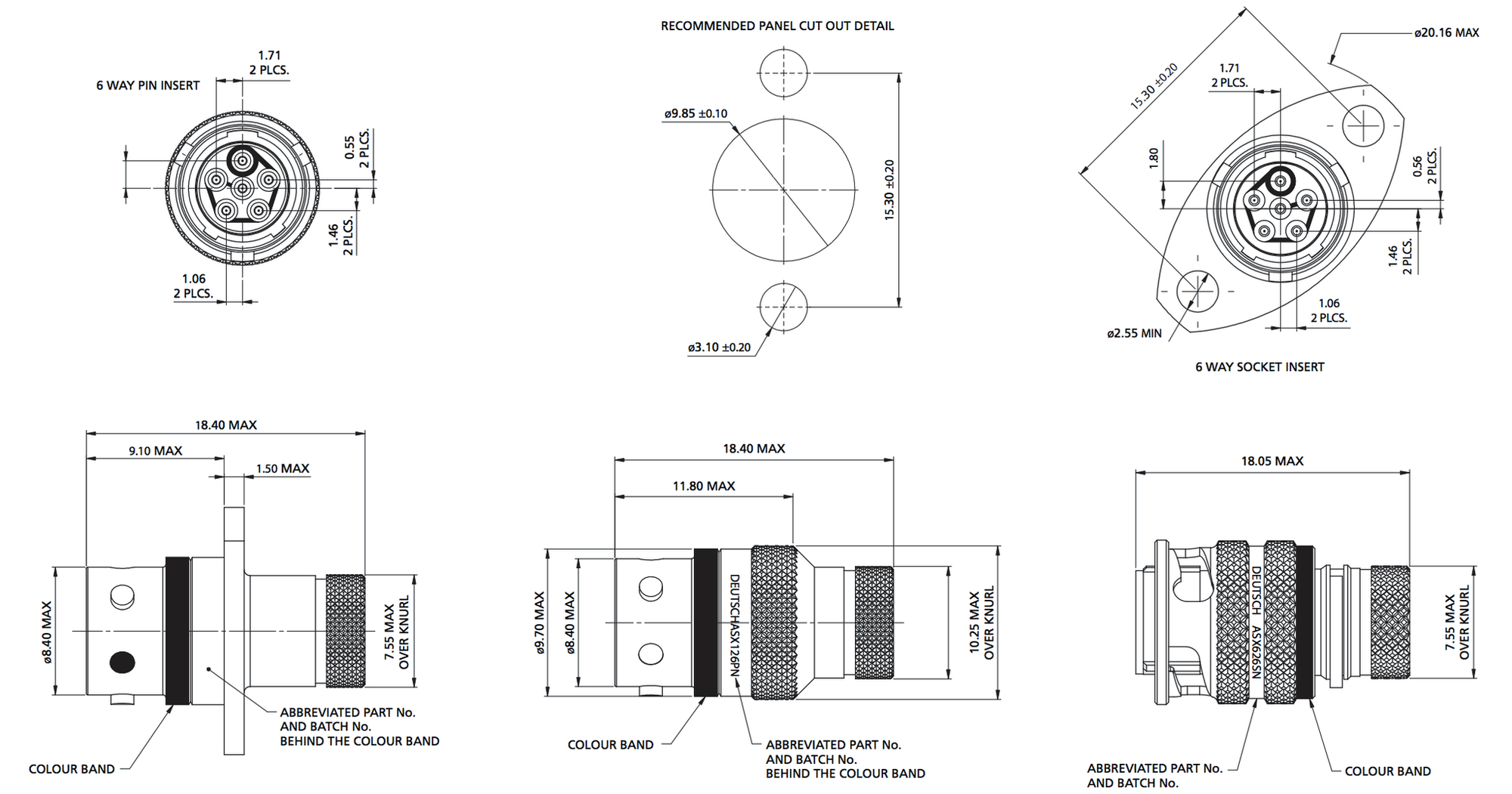 Deutsch Autosport ASX Pin Connectors